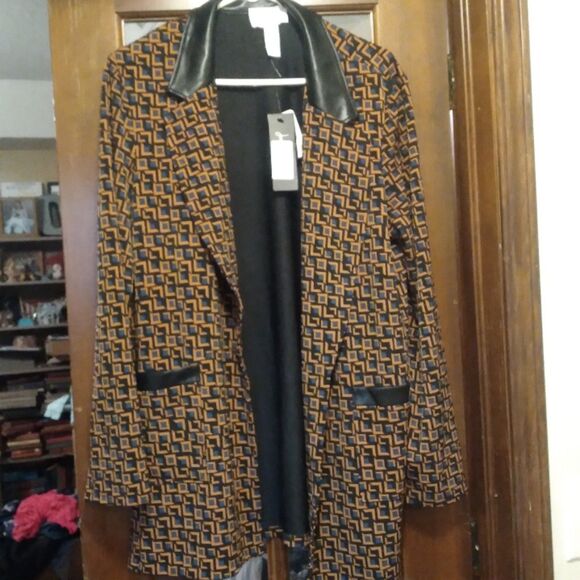 Joseph Ribkoff Black Geometric Print Blazer Size 16. New with Tags - Picture 7 of 7